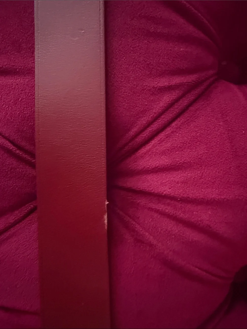 Salvatore Ferragamo Burgundy Leather Belt with Silver Gancini Buckle